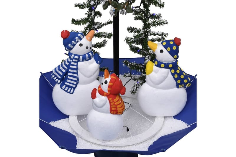 Kunstig juletre med snø & paraplyfot blå 75 cm PVC - Innredning - Julepynt & helgedekorasjon - Julepynt & juledekorasjon - Plastjuletre