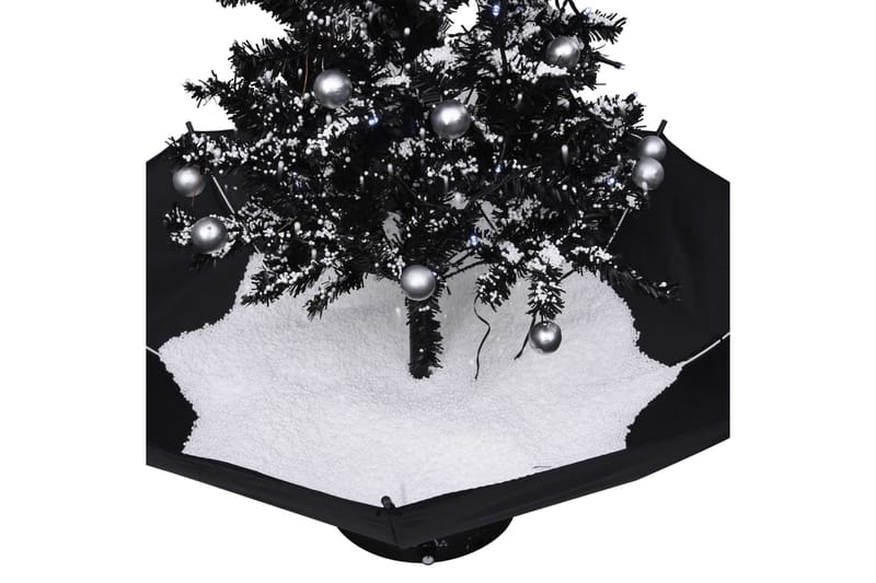 Kunstig juletre med snø & paraplyfot svart 75 cm PVC - Innredning - Julepynt & helgedekorasjon - Julepynt & juledekorasjon - Plastjuletre