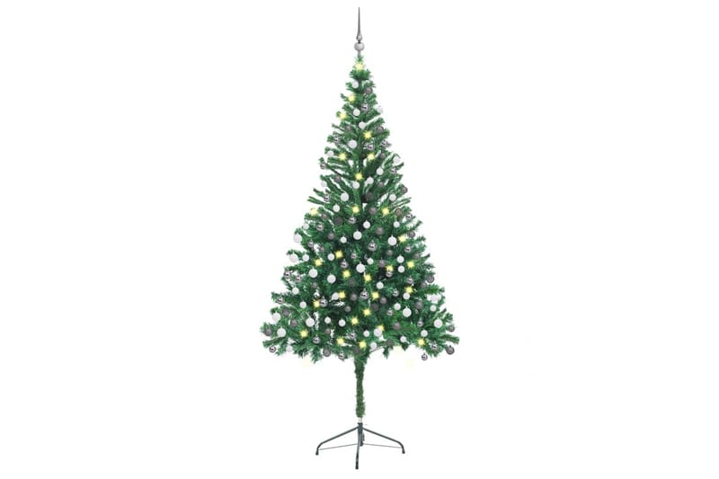 Kunstig juletresett med LED og kuler 210 cm 910 grener - Innredning - Julepynt & helgedekorasjon - Julepynt & juledekorasjon - Plastjuletre