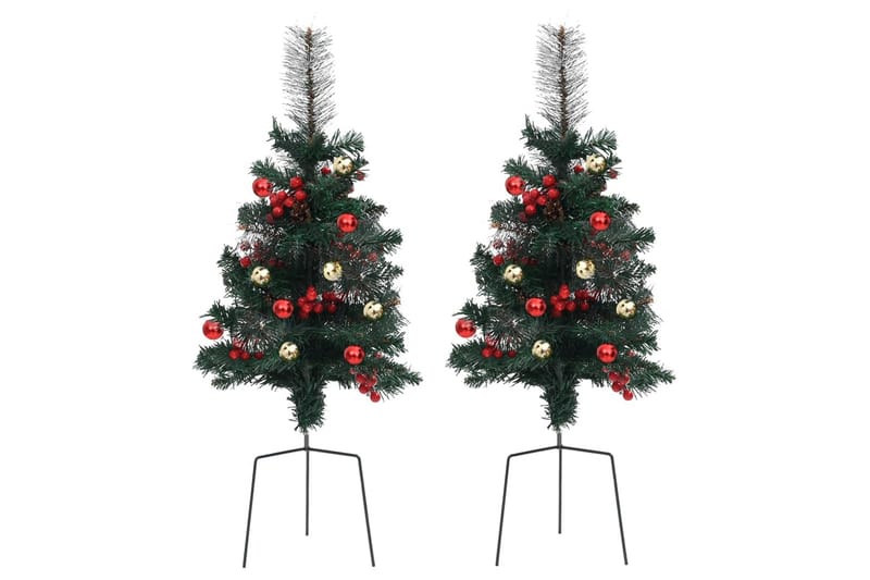 Kunstige juletrÃ¦r for gangvei 2 stk 76 cm PVC - Innredning - Julepynt & helgedekorasjon - Julepynt & juledekorasjon - Plastjuletre