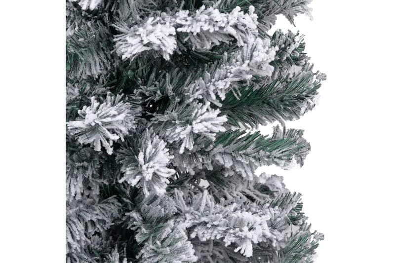 Slankt kunstig juletre med flokket snø grønn 120 cm PVC - grønn - Innredning - Julepynt & helgedekorasjon - Julepynt & juledekorasjon - Plastjuletre