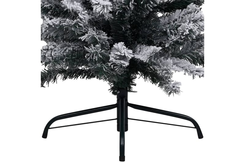 Slankt kunstig juletre med flokket snø grønn 120 cm PVC - grønn - Innredning - Julepynt & helgedekorasjon - Julepynt & juledekorasjon - Plastjuletre