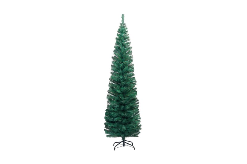 Slankt kunstig juletre med stativ grønn 210 cm PVC - Innredning - Julepynt & helgedekorasjon - Julepynt & juledekorasjon - Plastjuletre