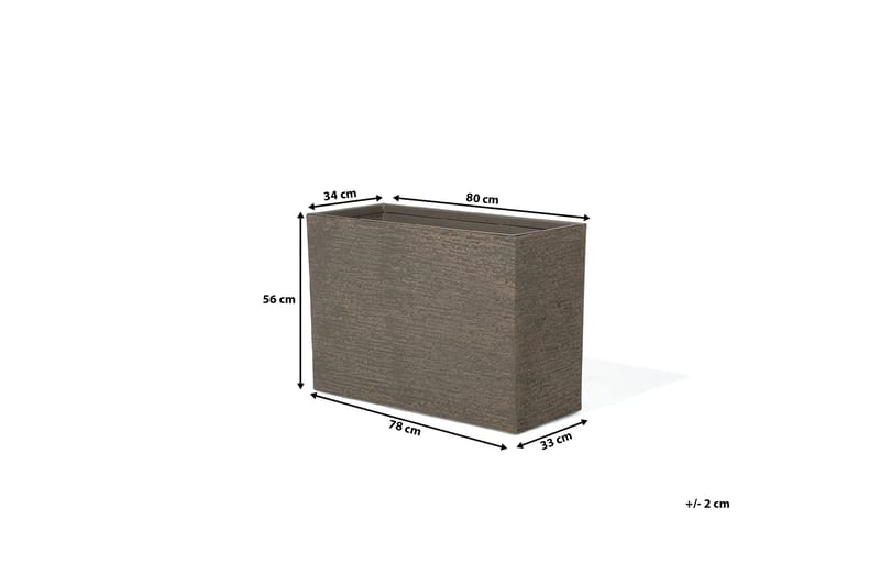 Edessa Krukke 80 cm - Brun - Innredning - Krukker