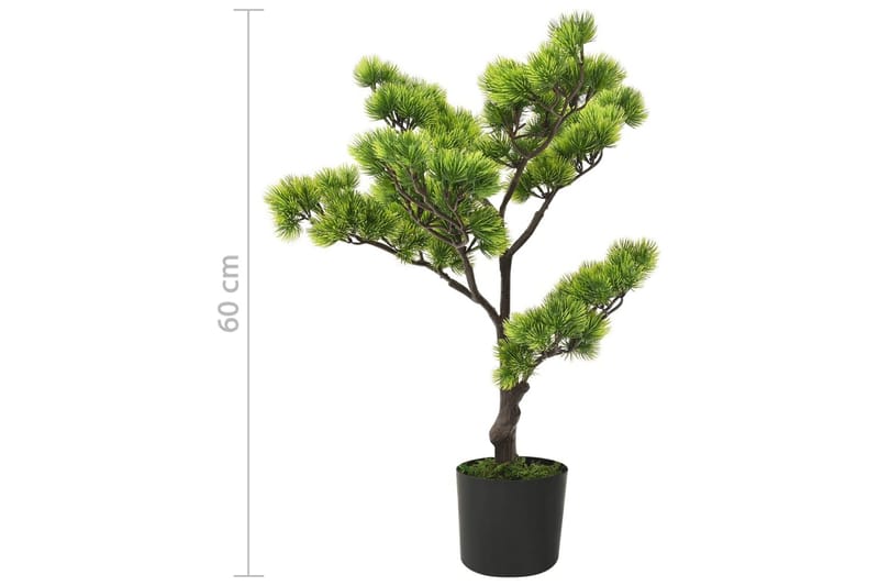 Kunstig furubonsai med potte 60 cm grønn - grønn - Innredning - Kunstige planter