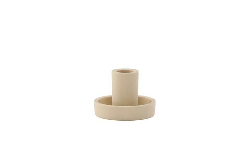 Ceco Lysestake 11x5,6 cm - Beige - Innredning - Lys & dufter - Lysestaker og lykter - Kandelaber & lysestake bord