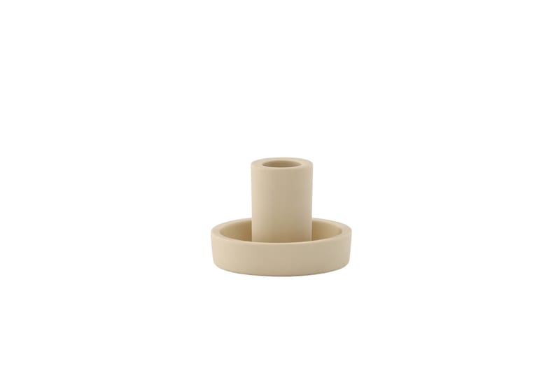 Ceco Lysestake 11x5,6 cm - Beige - Innredning - Lys & dufter - Lysestaker og lykter - Kandelaber & lysestake bord