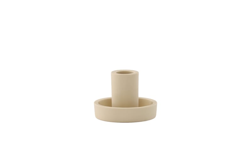 Ceco Lysestake 11x5,6 cm - Beige - Innredning - Lys & dufter - Lysestaker og lykter - Kandelaber & lysestake bord