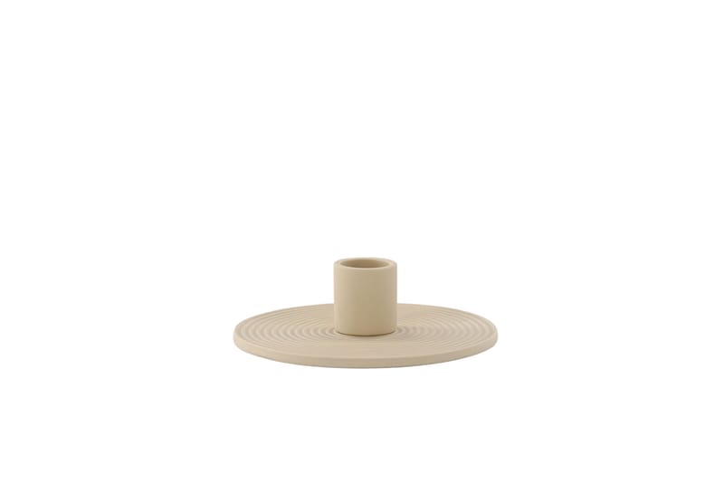 Dian Lysestake 12x4 cm - Beige - Innredning - Lys & dufter - Lysestaker og lykter - Kandelaber & lysestake bord