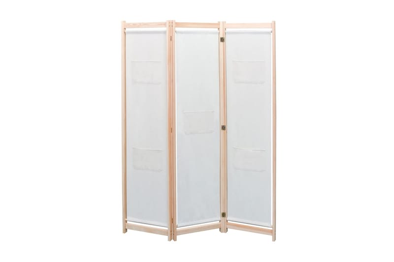 Romdeler 3 paneler krem 120x170x4 cm stoff - Innredning - Romdelere - Skjermvegg