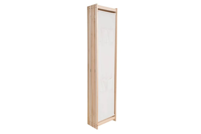 Romdeler 5 paneler krem 200x170x4 cm stoff - Innredning - Romdelere - Skjermvegg