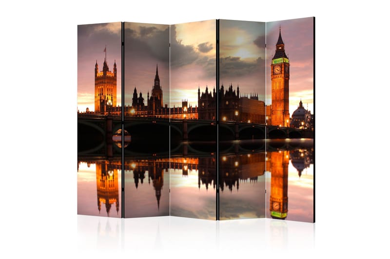 Romdeler - Big Ben in the evening London II 225x172 - Artgeist sp. z o. o. - Innredning - Romdelere - Bretteskjerm