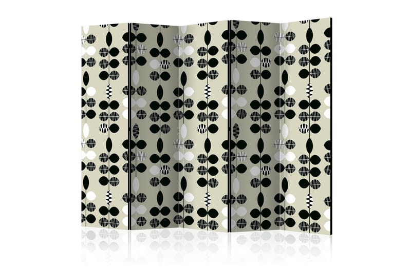 Romdeler Black and White Dots II - Artgeist sp. z o. o. - Innredning - Romdelere - Bretteskjerm