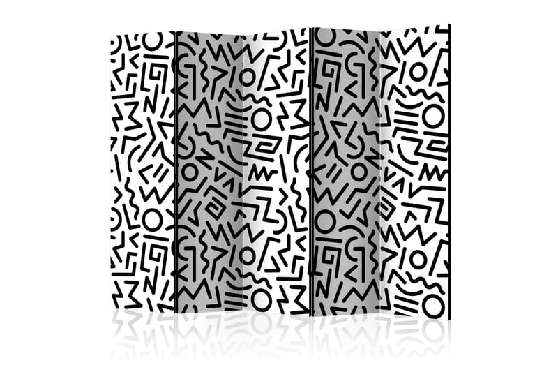 Romdeler Black and White Maze II - Artgeist sp. z o. o. - Innredning - Romdelere - Bretteskjerm