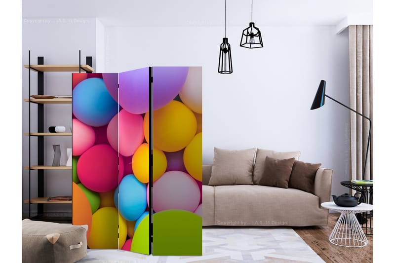 Romdeler - Colourful Balls 135x172 - Artgeist sp. z o. o. - Innredning - Romdelere - Bretteskjerm