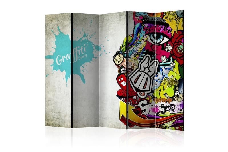 Romdeler Graffiti Beauty 225x172 - Artgeist sp. z o. o. - Innredning - Romdelere - Bretteskjerm