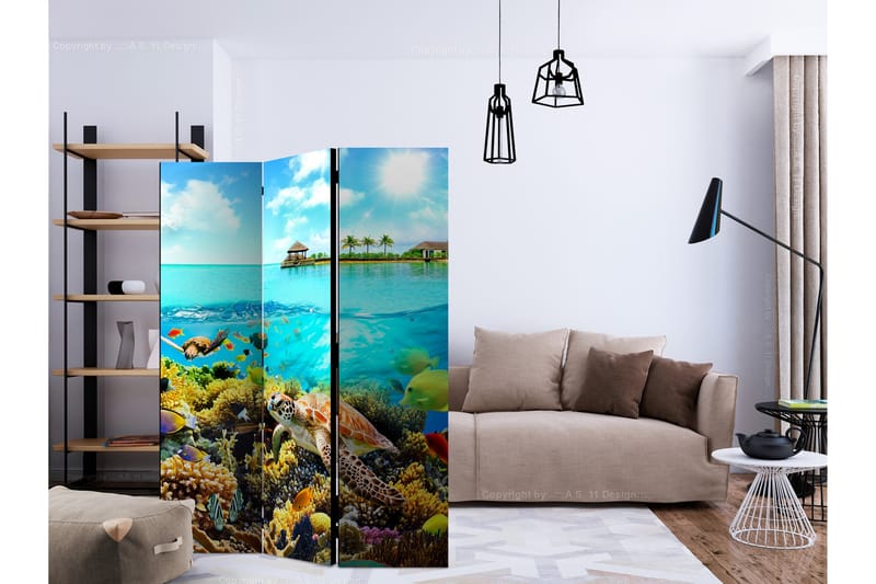 Romdeler - Heavenly Maldive 135x172 - Artgeist sp. z o. o. - Innredning - Romdelere - Bretteskjerm