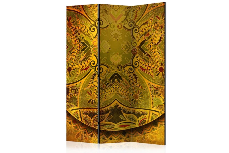 Romdeler Mandala: Golden Power I 113x517 cm - Artgeist sp. z o. o. - Innredning - Romdelere - Bretteskjerm