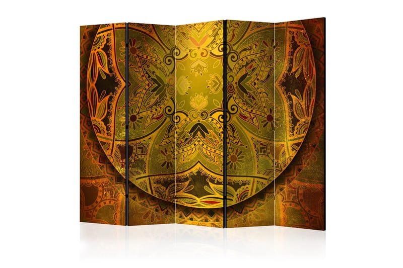 Romdeler Mandala: Golden Power II 222x517 cm - Artgeist sp. z o. o. - Innredning - Romdelere - Bretteskjerm