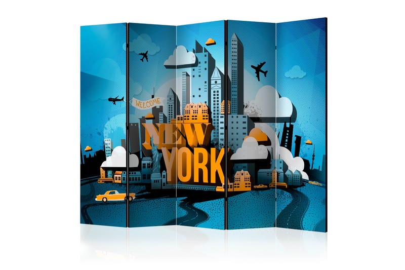 Romdeler - New York - welcome II 225x172 - Artgeist sp. z o. o. - Innredning - Romdelere - Bretteskjerm