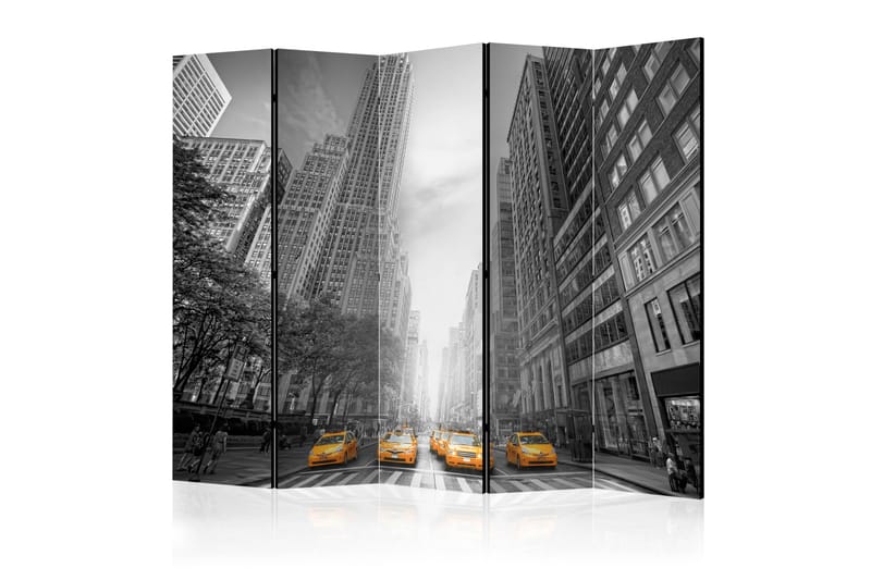 Romdeler - New York Yellow taxis II 225x172 - Artgeist sp. z o. o. - Innredning - Romdelere - Bretteskjerm