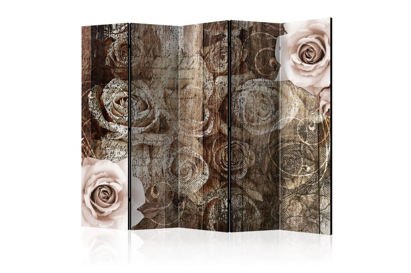 Romdeler - Old Wood & Roses II 225x172 - Artgeist sp. z o. o. - Innredning - Romdelere - Bretteskjerm