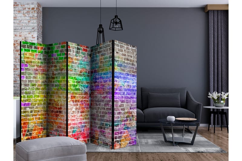 Romdeler - Rainbow Wall II 225x172 - Artgeist sp. z o. o. - Innredning - Romdelere - Bretteskjerm