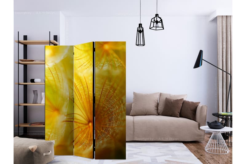 Romdeler - Soft dandelion flower 135x172 - Artgeist sp. z o. o. - Innredning - Romdelere - Bretteskjerm