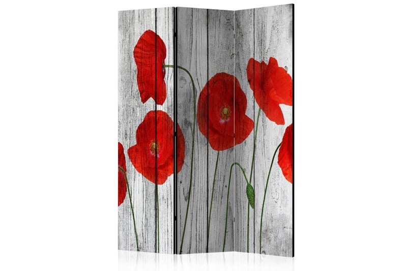 Romdeler - Tale of Red Poppies 135x172 - Artgeist sp. z o. o. - Innredning - Romdelere - Bretteskjerm