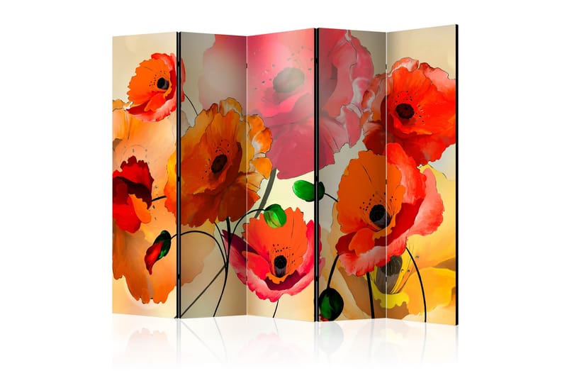 Romdeler Velvet Poppies II - Artgeist sp. z o. o. - Innredning - Romdelere - Bretteskjerm