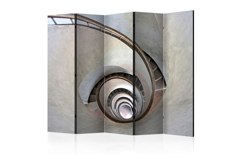 Romdeler - White spiral stairs II 225x172 - Artgeist sp. z o. o. - Innredning - Romdelere - Bretteskjerm