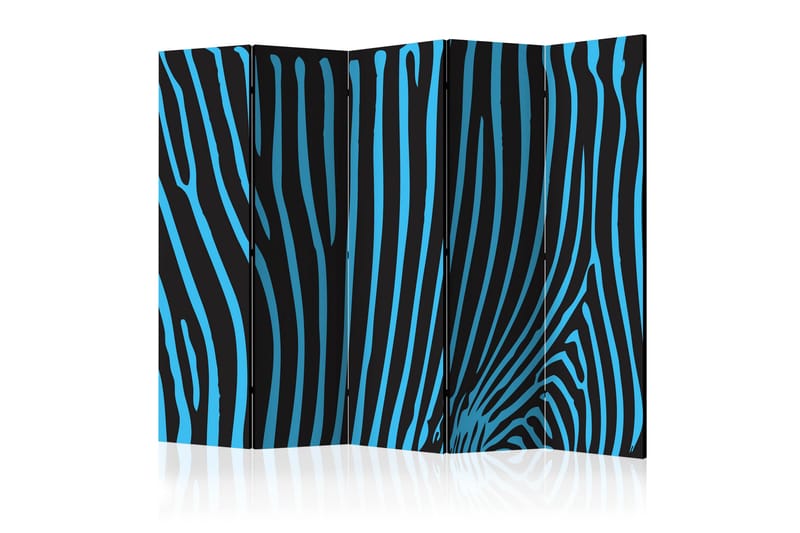 Romdeler Zebra Pattern Turquoise II - Artgeist sp. z o. o. - Innredning - Romdelere - Bretteskjerm