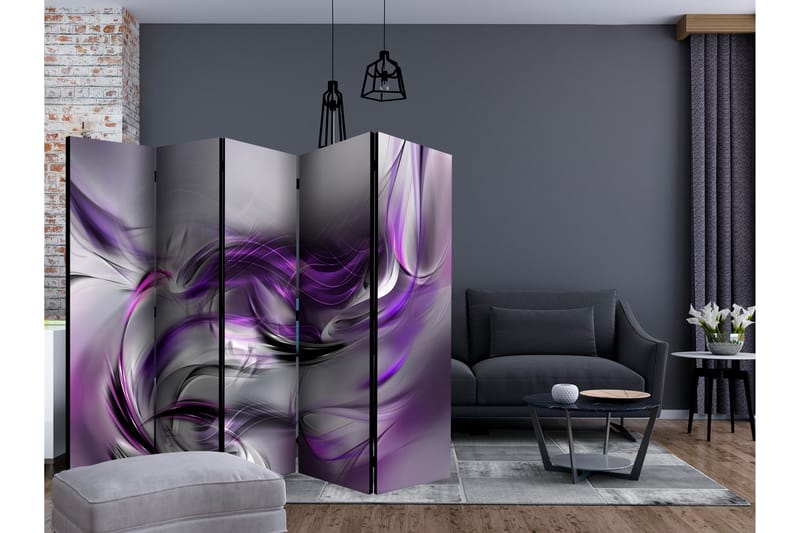 Romdeler - Purple Swirls II II 225x172 - Artgeist sp. z o. o. - Innredning - Romdelere - Bretteskjerm