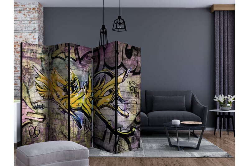 Room Divider - Stunning Graffiti II 225x172 - Artgeist sp. z o. o. - Bretteskjerm - Romdelere