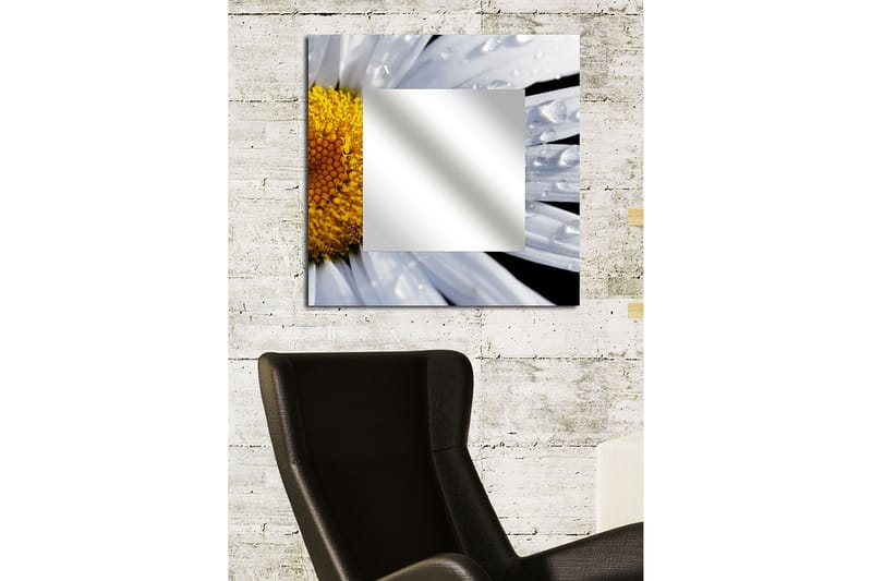 Armavir Dekorasjonsspeil 50x50 cm Blomster - Plexiglass / flerfarget - Innredning - Speil - Veggspeil