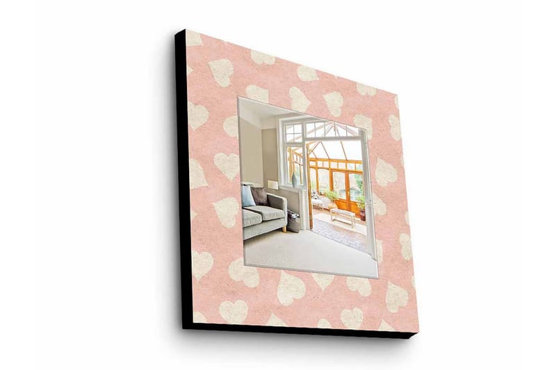 Armavir Dekorativt speil 50x50 cm Love - Plexiglass / flerfarget - Innredning - Speil - Veggspeil