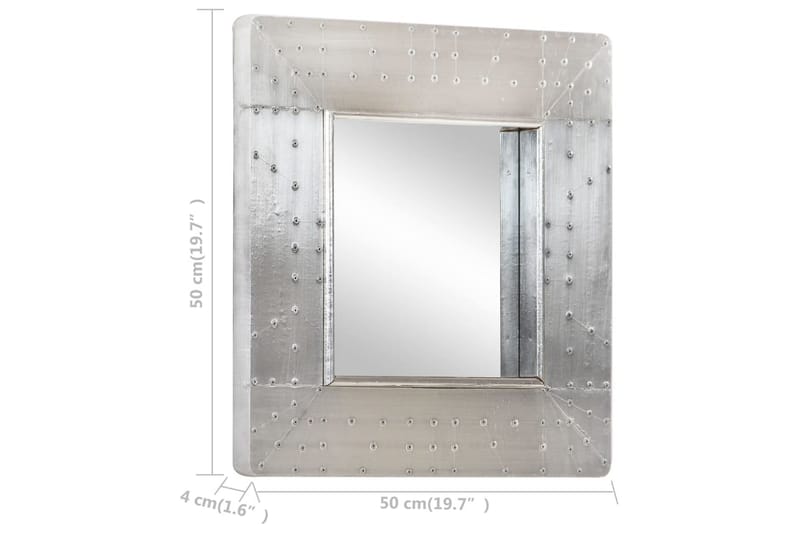 Aviator-speil 50x50 cm metall - Silver - Innredning - Speil - Veggspeil