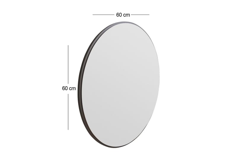 Buhem Speil 60 cm Rund - Svart - Innredning - Speil - Veggspeil