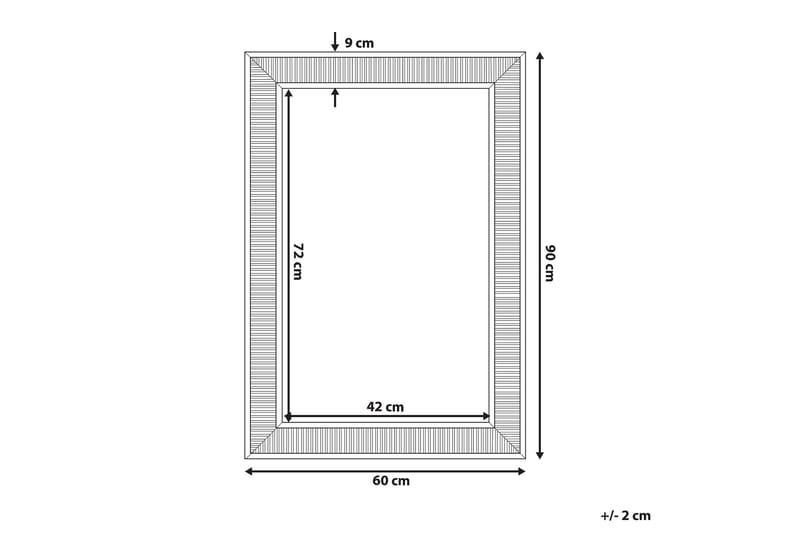 CASSIS Speil 60 cm - Sølv - Innredning - Speil - Veggspeil