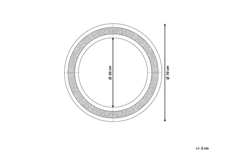 Courtenay Speil Rund - Sølv - Innredning - Speil - Veggspeil