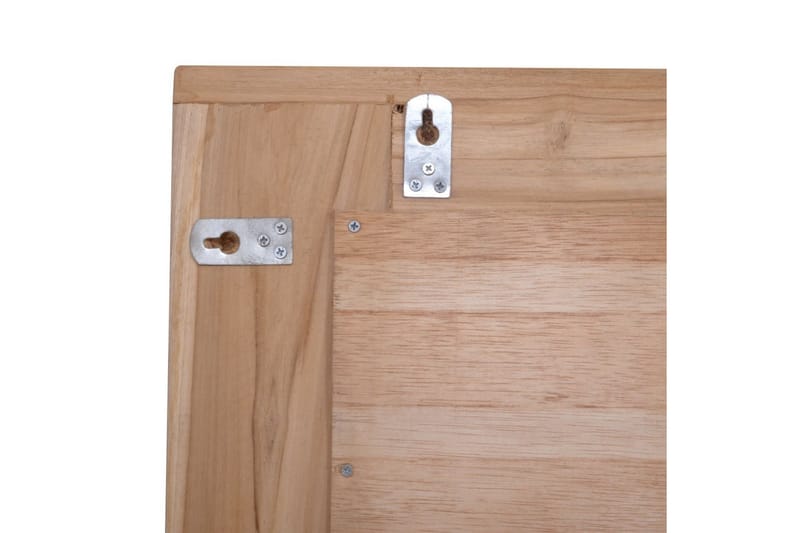 Dekorativt speil teak 120x60 cm rektangulrt - Innredning - Speil - Veggspeil