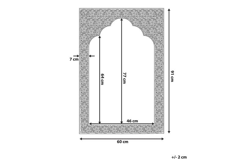 KenderEik Speil 60x95 cm - Kobber - Innredning - Speil - Veggspeil