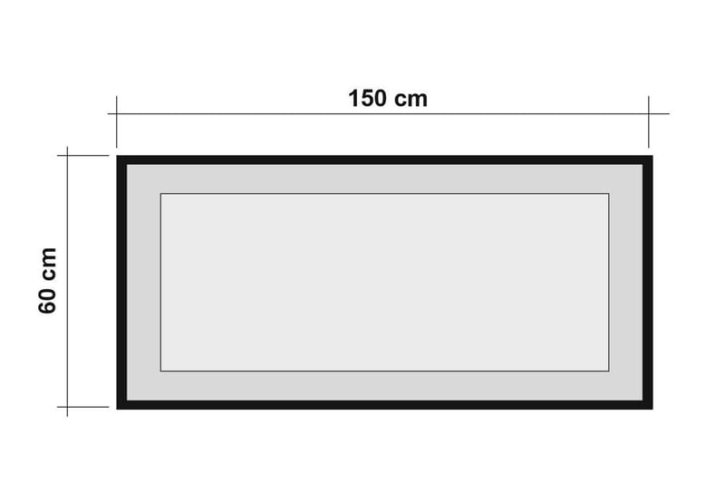 Locate Speil 60 cm - Tre / Natur / Svart - Veggspeil - Gangspeil