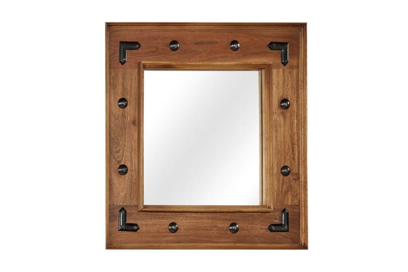 Speil heltre akasie 50x50 cm - Veggspeil - Gangspeil