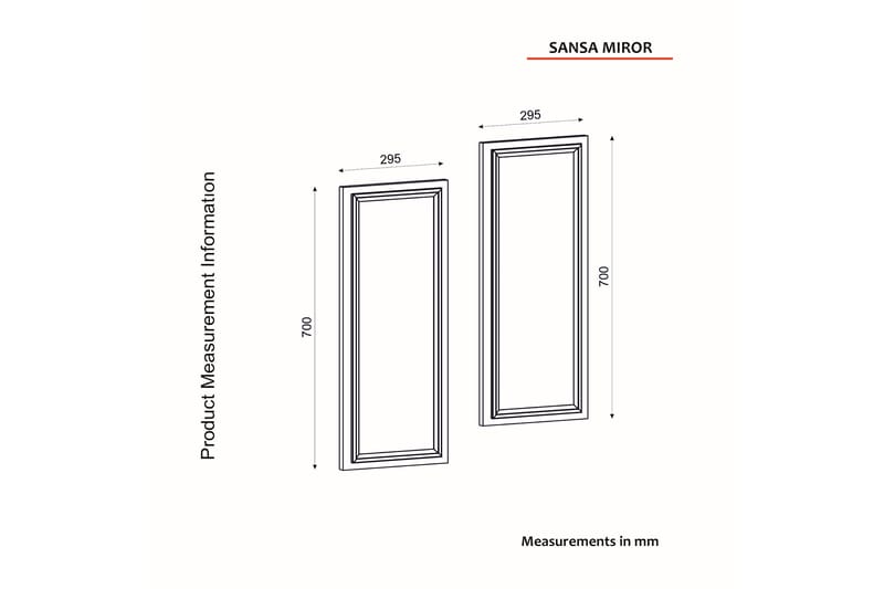 Thituk Veggspeil - Teak - Innredning - Speil - Veggspeil