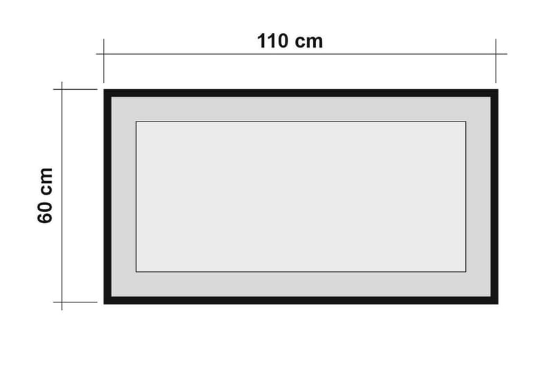 Zandy Speil 60 cm - Tre / Natur / Svart - Veggspeil - Gangspeil