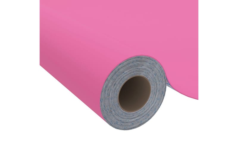 Selvklebende folie til møbler høyglans rosa 500x90 cm PVC - Rosa - Innredning - Veggdekorasjon - Dekorfolie - Flisdekor