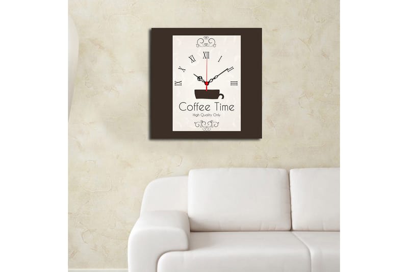 Decorative MDF Clock 40x40 - Innredning - Veggdekorasjon - Veggklokke