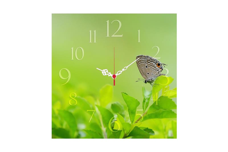 Decorative MDF Clock 40x40 - Innredning - Veggdekorasjon - Veggklokke