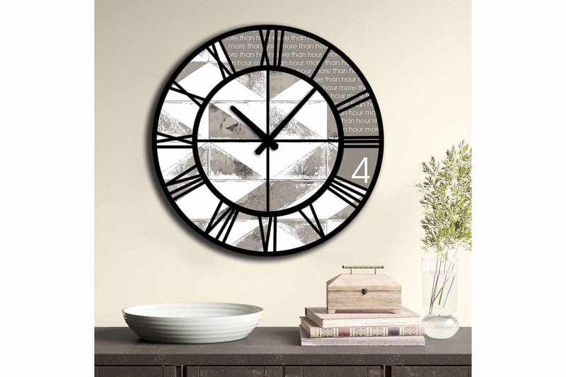 Decorative MDF Clock 50x - Innredning - Veggdekorasjon - Veggklokke